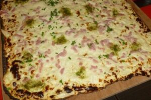 Tarte flambée beurre maître d’hôtel