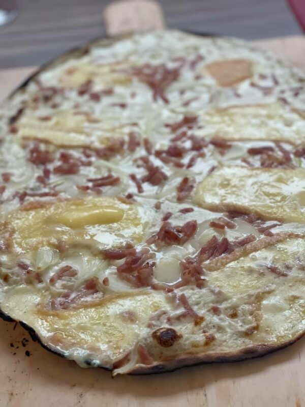 tarte flambée gratinée